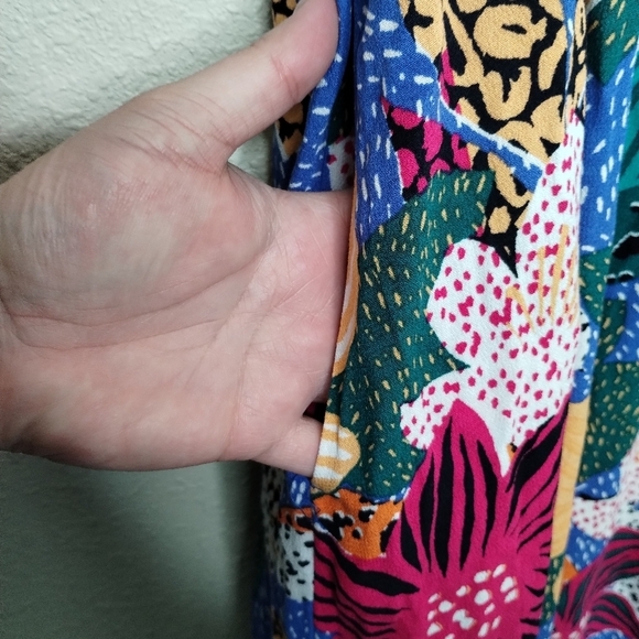 Soft Surroundings Simona Maxi Dress Bright Floral Women's Size XL - Picture 5 of 8